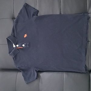 Abercrombie black polo sz med